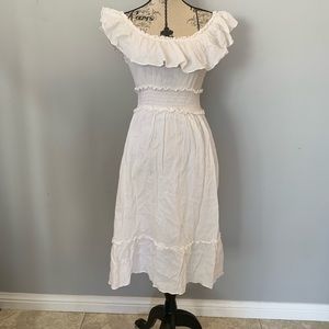 White ‘peasant’ dress